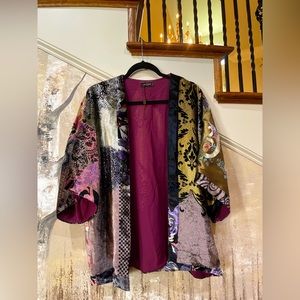 Etro Silk & Velvet Kimono